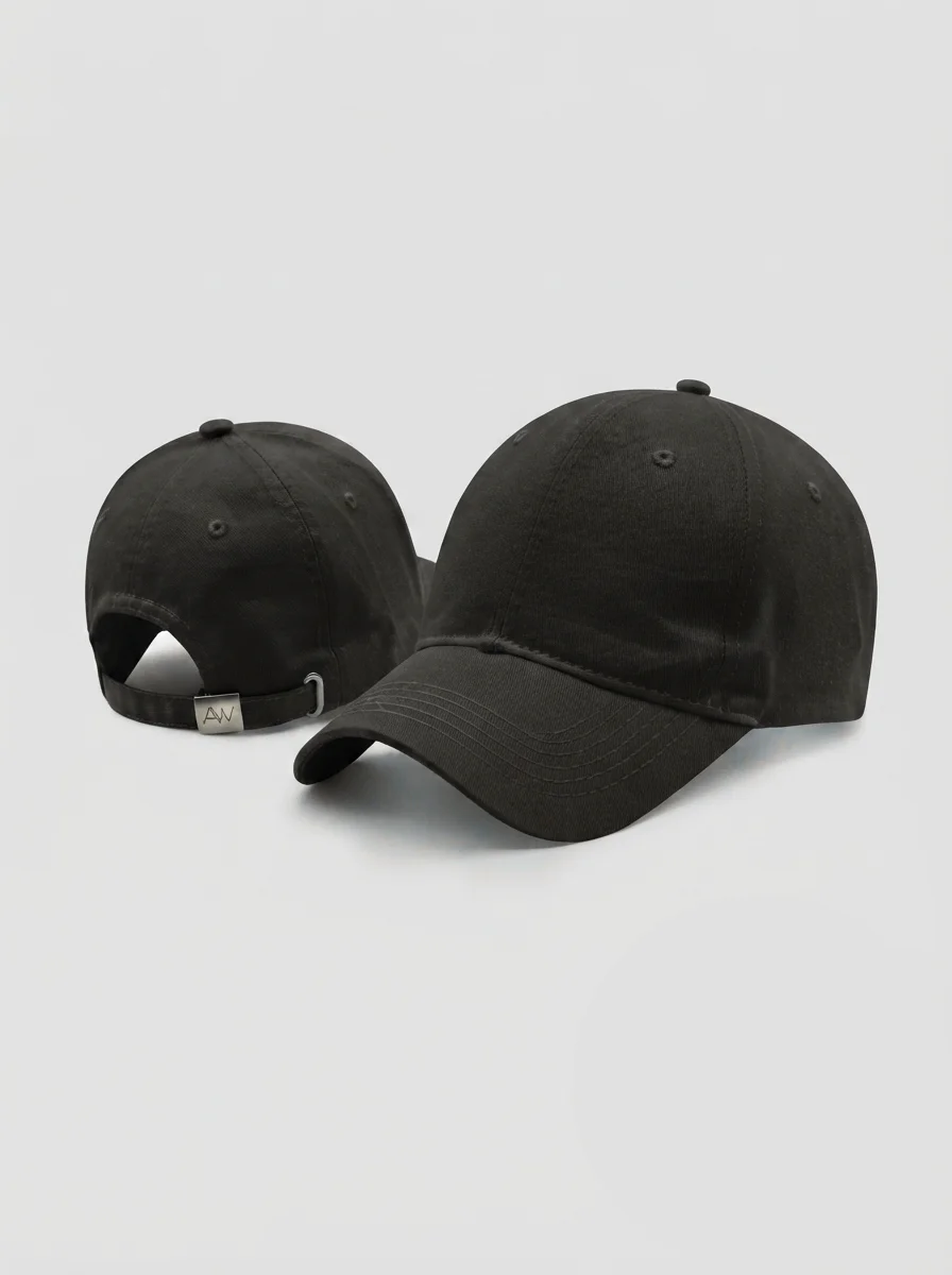 plain black cap