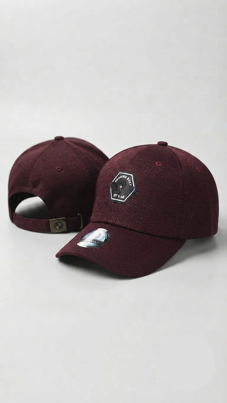 Textured Cap with Logo - Image 3