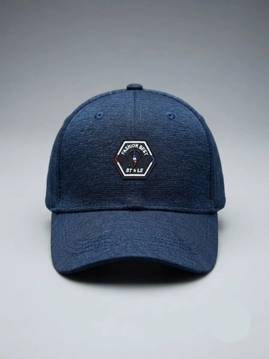 Textured Cap with Logo - Image 4