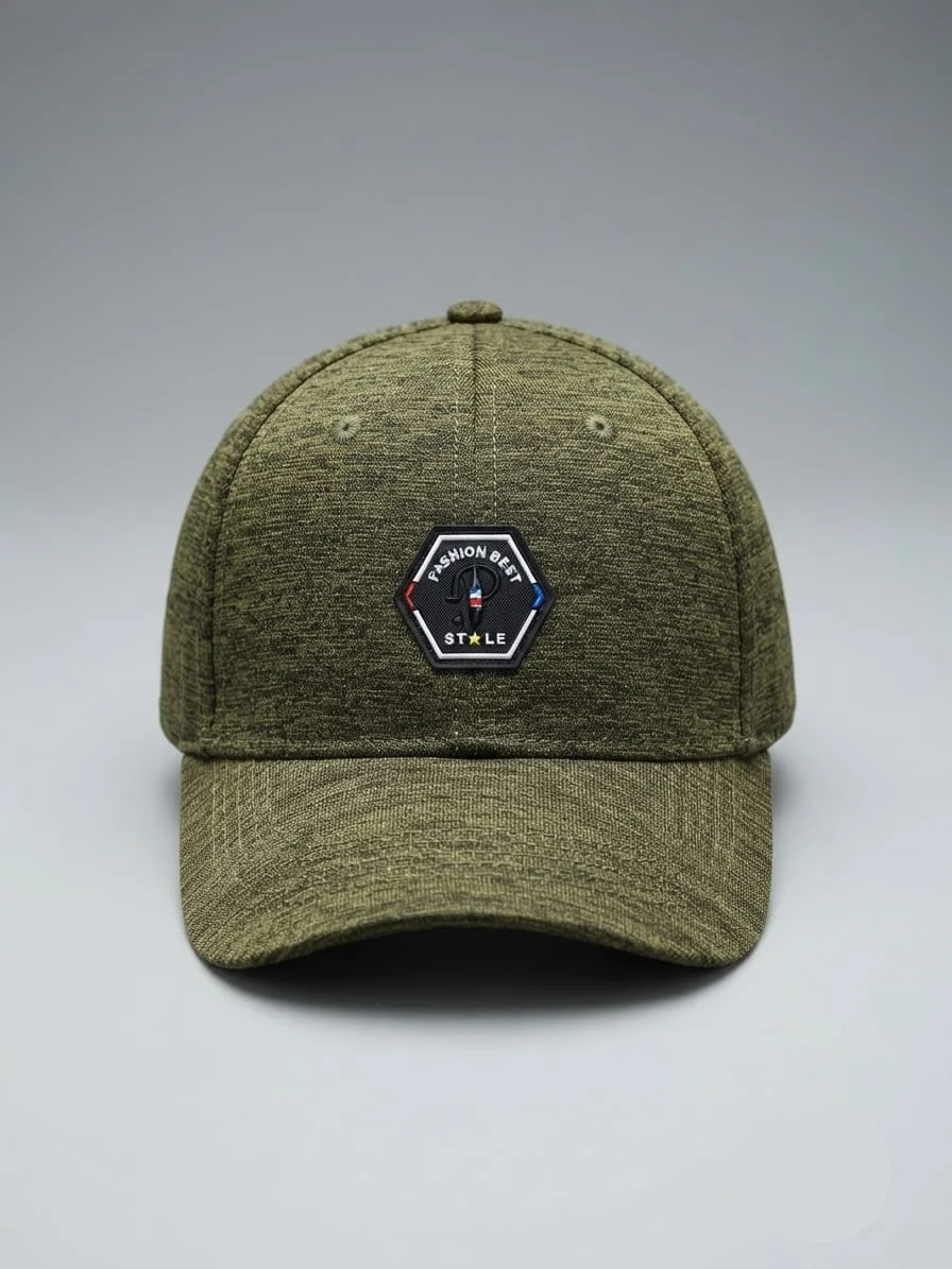Textured Cap with Logo - Image 5