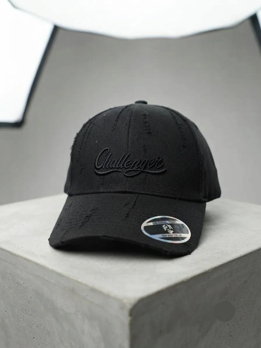 Denim Damaged Cap - Image 2