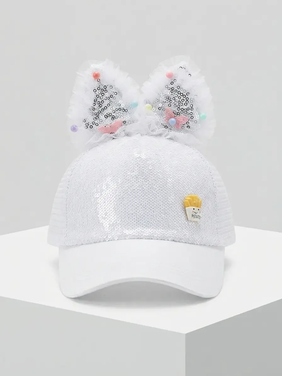 Fancy Beanie Cap for Girls - Image 2