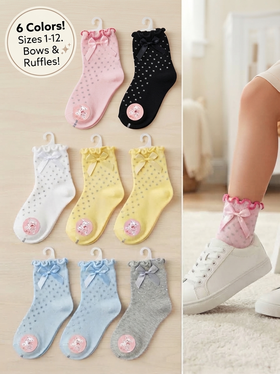 Glitter Frill Socks